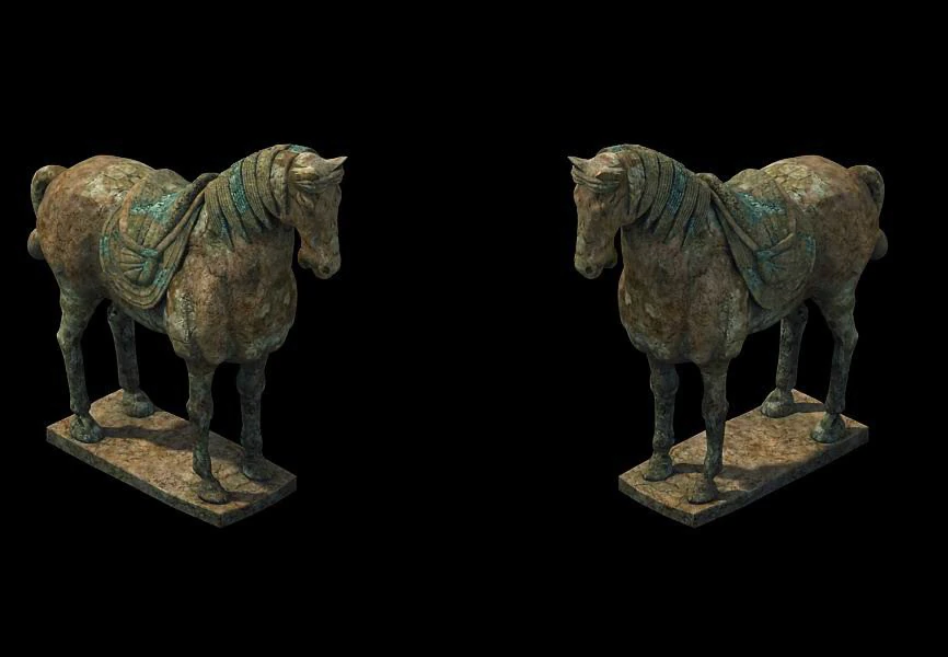 game model - terracotta warriors and horses 02 3D Model .c4d .max .obj .3ds .fbx .stl .blend 
