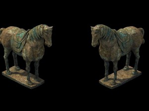game model - terracotta warriors and horses 02 Modèle 3D