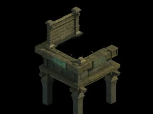 oyun modeli - kırık ev şasi bağlantısı 01 3D Model