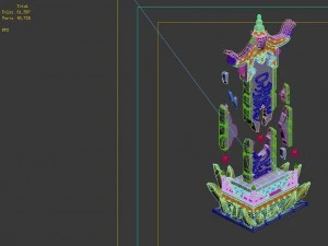 game model - broken rune monument 3D Model