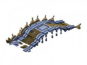 game model - broken stone bridge magic star bridge 3D मॉडल
