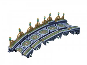 game model - broken stone bridge magic star bridge 3D Model