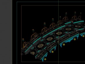 game model - broken stone bridge magic star bridge 3D Model