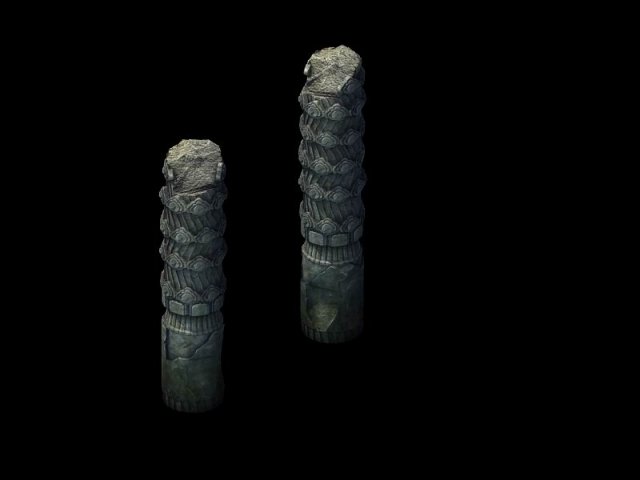 game model - broken stones 01 Model 3D .c4d .max .obj .3ds .fbx .stl .blend 