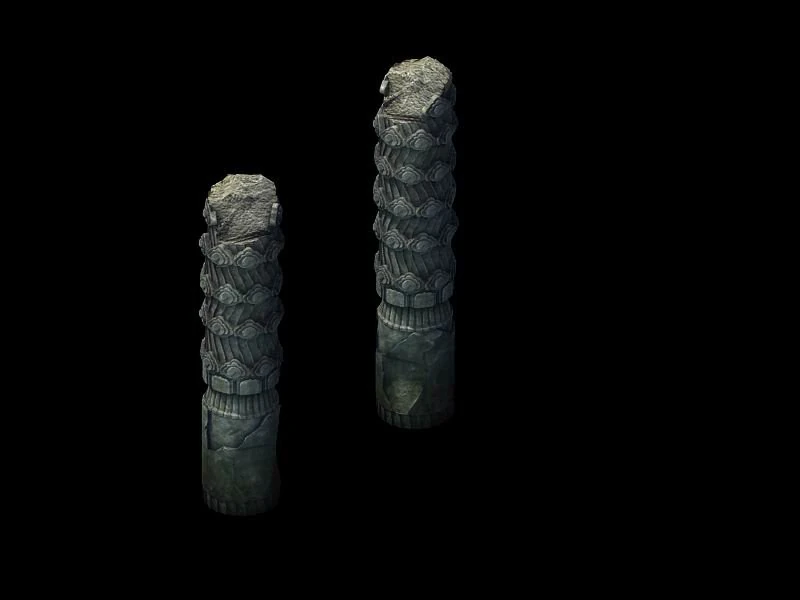 game model - broken stones 01 3D Model .c4d .max .obj .3ds .fbx .stl .blend 