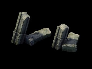 game model - broken stones 02 3D Model