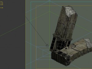 game model - broken stones 02 3D Model