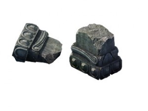 game model - broken stones 04 Model 3D