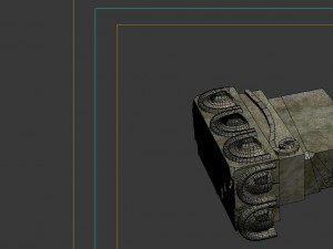 game model - broken stones 04 Model 3D