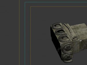 modelo de jogo - pedras quebradas 04 Modelo 3D