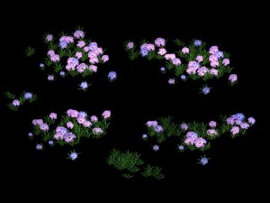 game model - grass 01 3D Model