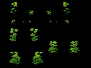 खेल मॉडल - घास 02 3D मॉडल