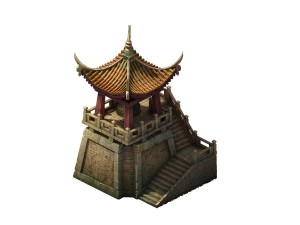 game model - wall clock tower 3D 모델