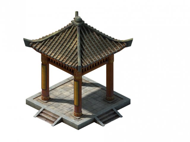 game models - city gazebo 02 Modèle 3D .c4d .max .obj .3ds .fbx .stl .blend 