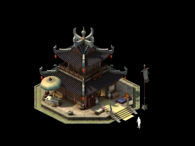 ゲームモデル - 街の宝石店 3Dモデル .c4d .max .obj .3ds .fbx .stl .blend 