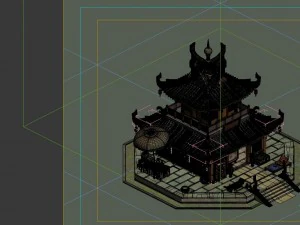 ゲームモデル - 街の宝石店 3Dモデル