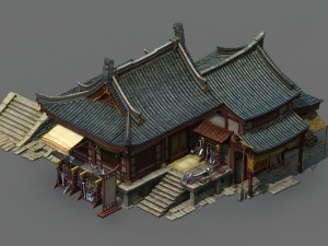 game model - city blacksmith shop 3D Model
