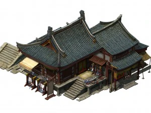 game model - city blacksmith shop 3D Model