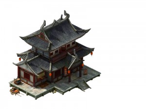 game model - urban construction clothing store 3D Model