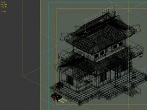 game model - urban construction clothing store 3D Model