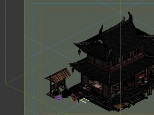 game model - city building grocery store Modelo 3D