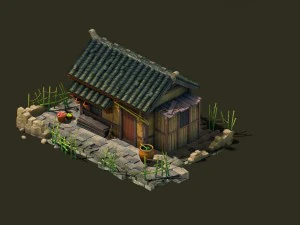 modelo de juego - la ciudad residencial ordinaria 05 Modelo 3D