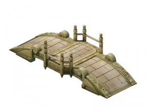 game model - city stone bridge 3D Model