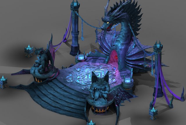 game model - send - dragon shape 3D Model .c4d .max .obj .3ds .fbx .stl .blend