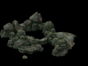 game model - the size of stone dry grove 3D Model