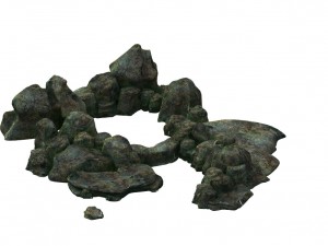 game model - the size of stone dry grove 3D 모델