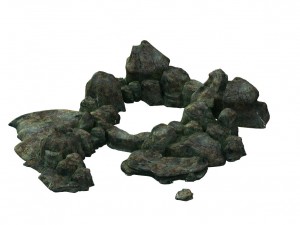 game model - the size of stone dry grove 3D 모델