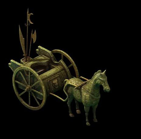 game model - large bronze carriage 3D Model .c4d .max .obj .3ds .fbx .stl .blend 