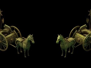 game model - large bronze carriage Modelo 3D