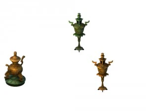 game model - taoist martial art bronze lamp and sm 3D Model