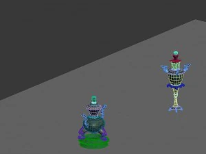 game model - taoist martial art bronze lamp and sm 3D Model