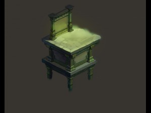 game model - ground palace base railings Modelo 3D