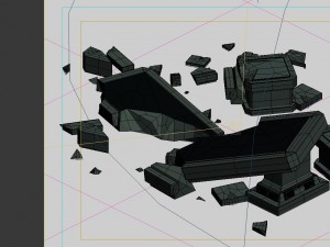 game model - earth palace gongquan palace broken s 3D-Modell