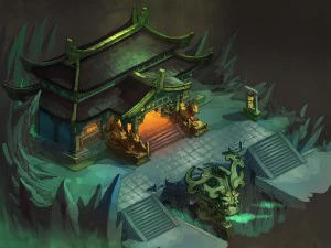 game model - underground palace palaces 3D Model