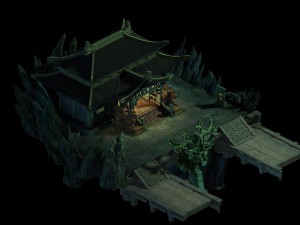game model - underground palace palaces Modello 3D
