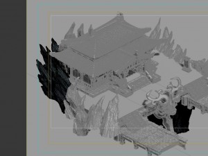 game model - underground palace palaces Modello 3D