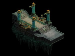 game model - the third floor of the underground pa Modèle 3D