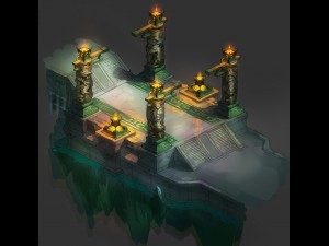 game model - the third floor of the underground pa Modelo 3D