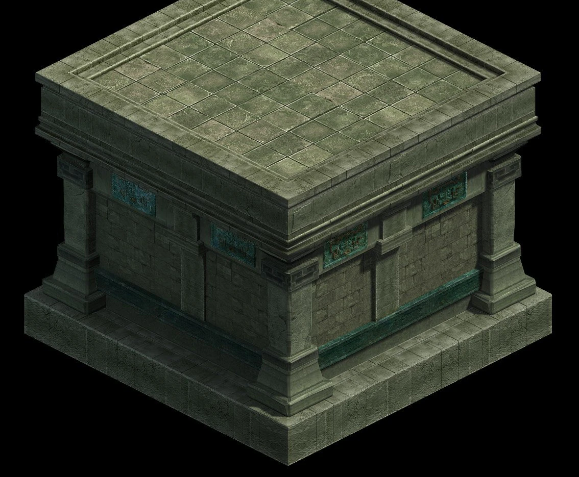 game model - underground platform connected to the 3D Model .c4d .max .obj .3ds .fbx .stl .blend 