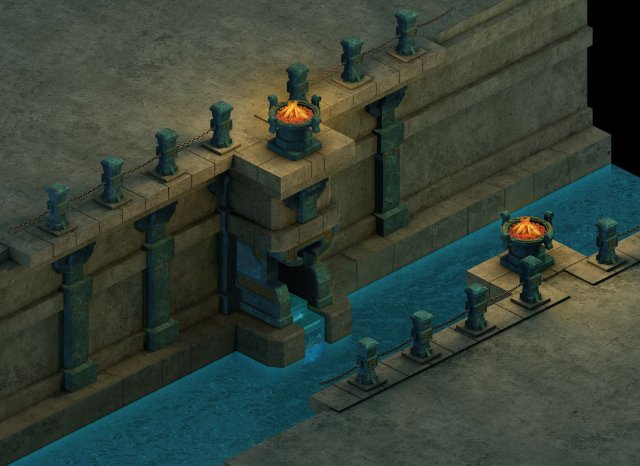 game model - palace palace area four sage palace w Modello 3D .c4d .max .obj .3ds .fbx .stl .blend 