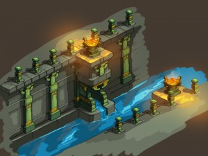 game model - palace palace area four sage palace w Modello 3D