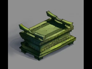 game model - underground palace bronze box 3D Model