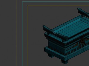 game model - underground palace bronze box 3D-Modell