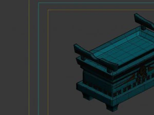 game model - underground palace bronze box 3D Model