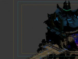 game model - the entrance to the underground palac 3D Model