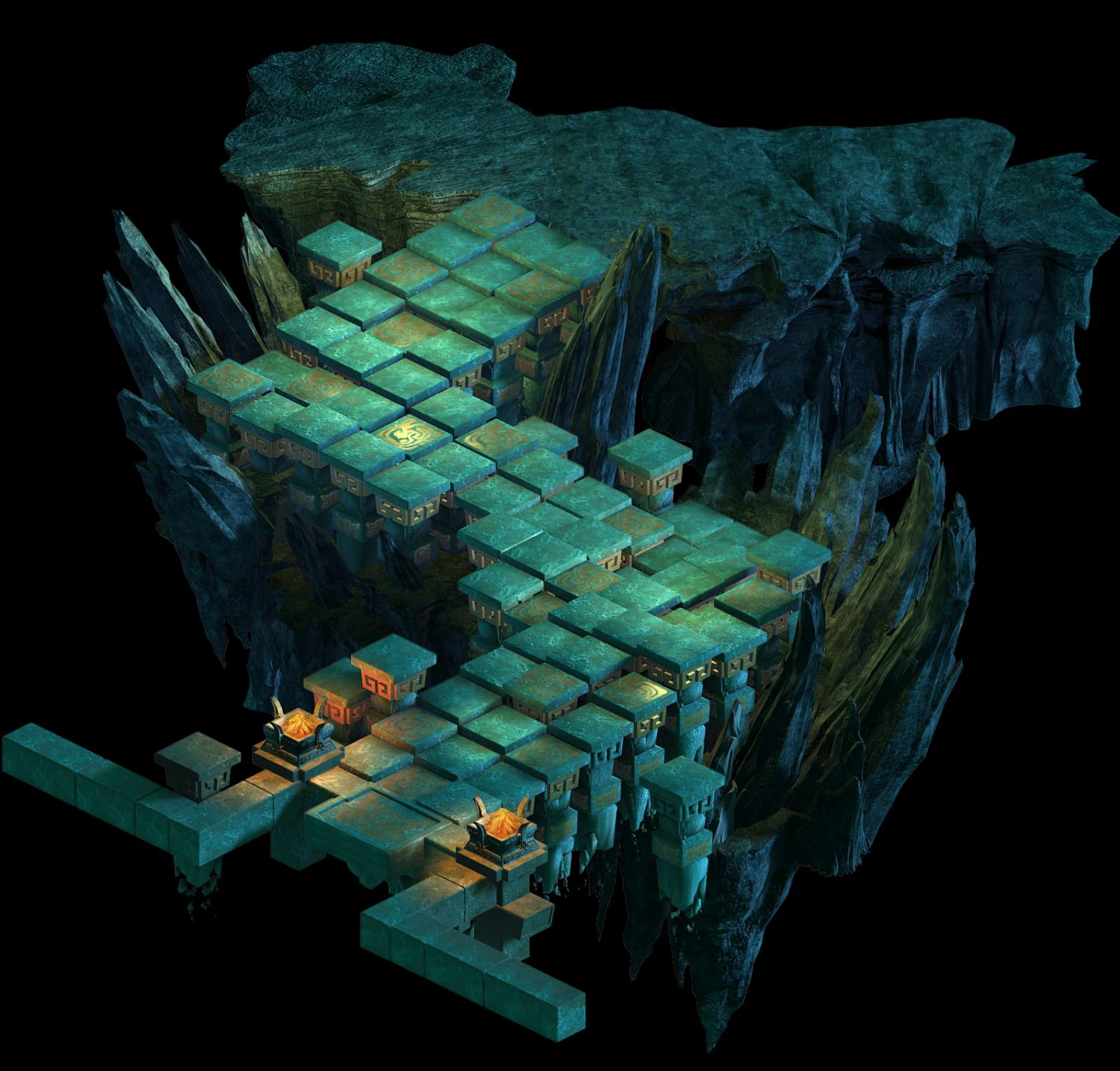game model - underground palace mysterious soul la 3D Model .c4d .max .obj .3ds .fbx .stl .blend 